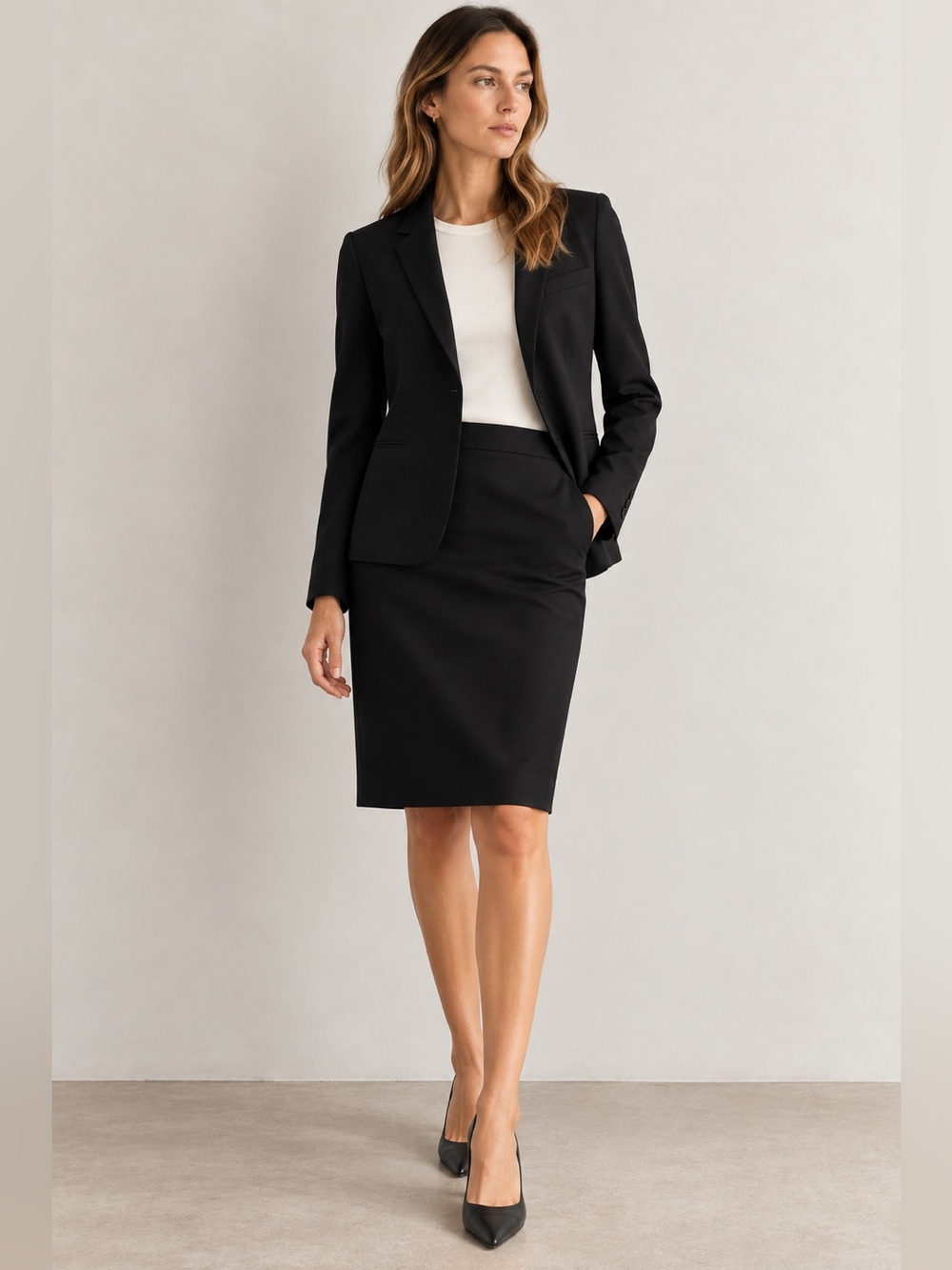Theory Black Tailored Blazer